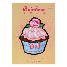 Купить Блокнот Profiplan Artbook Rainbow 901227 Cake А5 48 цветных листов персиковый Дом, сад, огород