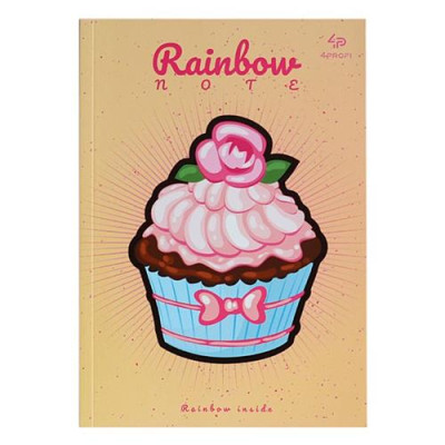 Купить Блокнот Profiplan Artbook Rainbow 901227 Cake А5 48 цветных листов персиковый Дом, сад, огород