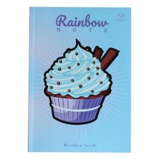 Блокнот Profiplan Artbook Rainbow 901203 Cake А5 48 цветных листов голубой