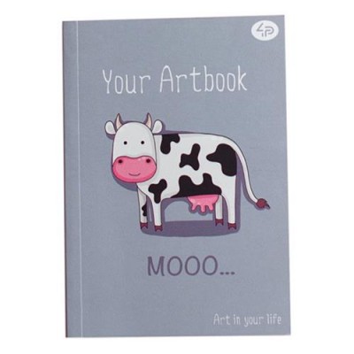 Купить Блокнот Profiplan Artbook 902354 Корова А5 64 цветных листа Дом, сад, огород