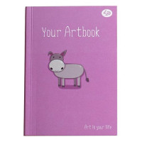 Блокнот Profiplan Artbook 902393 Осел А5 64 цветных листа