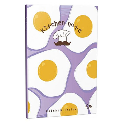 Купить Блокнот Profiplan Artbook Rainbow Kitchen No 901272 Желтая яичница А6 48 цветных листов Дом, сад, огород