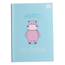 Купить Блокнот Profiplan Artbook 902408 Гиппопотам А6 64 цветных листа Дом, сад, огород