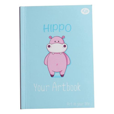 Купить Блокнот Profiplan Artbook 902408 Гиппопотам А6 64 цветных листа Дом, сад, огород