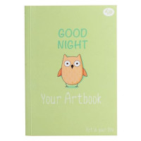 Блокнот Profiplan Artbook 902422 Сова А6 64 цветных листа