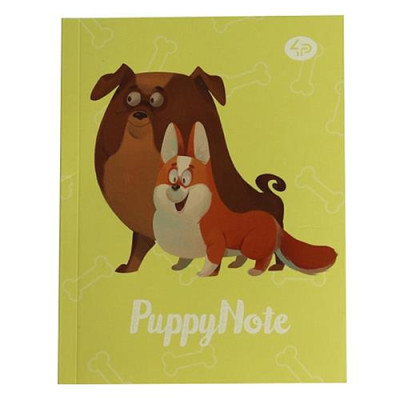 Купить Блокнот Profiplan Puppy Note 903047 А6 40 листов с рисунком желтый Дом, сад, огород
