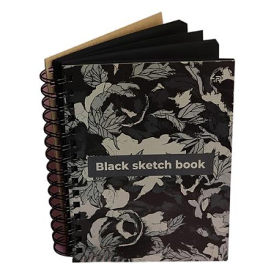 Купить Блокнот Profiplan Artbook Black sketch book 901425 А5 80 листов на пружине черный Дом, сад, огород