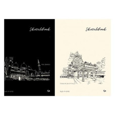 Купить Блокнот Profiplan Artbook Two in one sketch book 903269 А5 64 листа черные и бежевые Дом, сад, огород