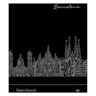 Купить Блокнот Profiplan Artbook Black sketch book 903191 А5 64 листа на пружине черный Дом, сад, огород