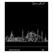 Купить Блокнот Profiplan Artbook Black sketch book 903207 А5 64 листа на пружине черный Дом, сад, огород