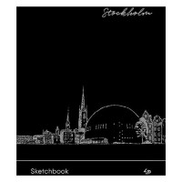 Блокнот Profiplan Artbook Black sketch book 903214 А5 64 листа на пружине черный
