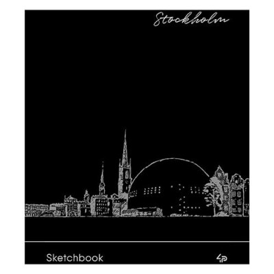 Купить Блокнот Profiplan Artbook Black sketch book 903214 А5 64 листа на пружине черный Дом, сад, огород