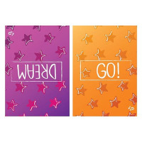 Блокнот Profiplan Artbook Two in one Dream/Go 903276 А5 48 листов желтые и розовые