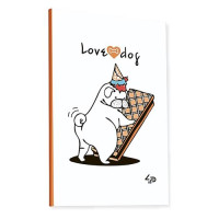 Блокнот Profiplan Artbook Dog 900237 А5 клетка 40 листов оранжевый