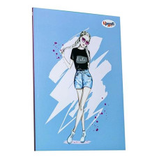 Купить Блокнот Profiplan Artbook Fashion 900350 А5 клетка 40 листов голубой Дом, сад, огород