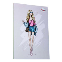 Блокнот Profiplan Artbook Fashion 900336 А5 клетка 40 листов светло-фиолетовый