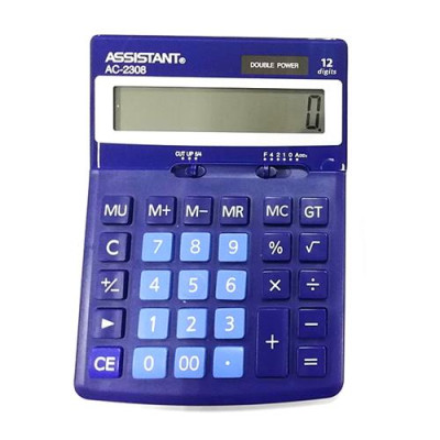 Купить Калькулятор Assistant AC-2308 dark blue Дом, сад, огород