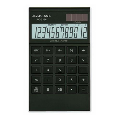 Калькулятор Assistant AC-2326 black/silver Купить Калькулятор Assistant AC-2326 black/silver Дом, сад, огород