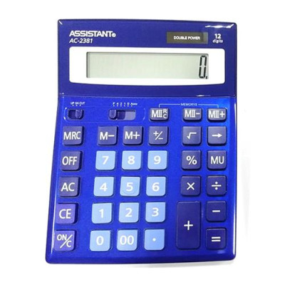 Купить Калькулятор Assistant AC-2381 dark blue Дом, сад, огород