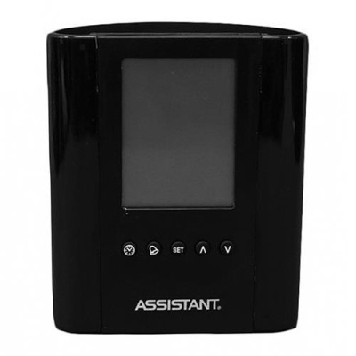 Купить Стакан-часы подставка для ручек Assistant АН-1050 черный Дом, сад, огород
