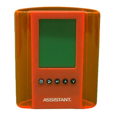 Купить Стакан-часы подставка для ручек Assistant-1050 красный Дом, сад, огород