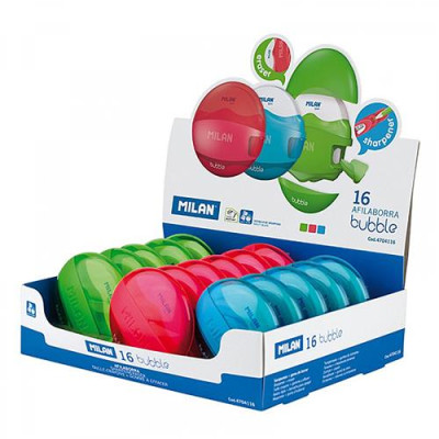 Ластик плюс точилка MILAN 4704116 Bubble 6.5х6.5 см Купить Ластик плюс точилка Milan 4704116 Bubble 6.5х6.5 см Дом, сад, огород
