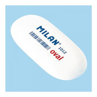 Ластик Milan CМM1012 6.2х2.8х1.2 см овальный белый