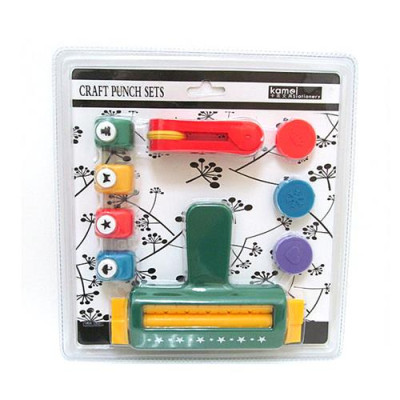 Набор фигурных дыроколов Craft punch sets KM-66602 5623 9 предметов Купить Набор фигурных дыроколов Craft punch sets KM-66602 5623 9 предметов Дом, сад, огород