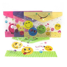 Купить Папка Smile 18S A4 конверт с кнопкой цвета mix Дом, сад, огород