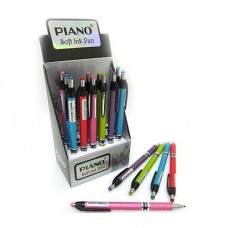 Ручка масляная Piano PB-165-C Color автоматическая синяя