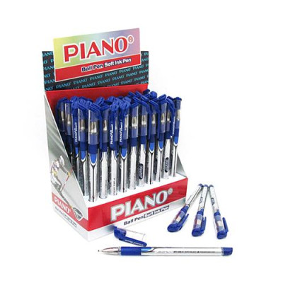 Купить Ручка масляная Piano PT-195-C-blu Classic синяя Дом, сад, огород
