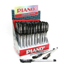 Ручка масляная Piano PT-195-C-bl Classic черная