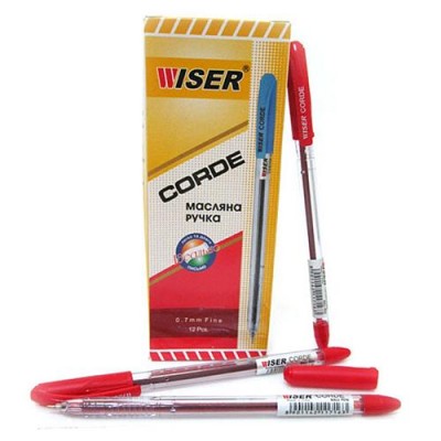 Купить Ручка масляная Wiser corde-rd Corde 0.7мм красная Дом, сад, огород