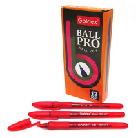 Ручка масляная Goldex Ball pro 0.7мм красная
