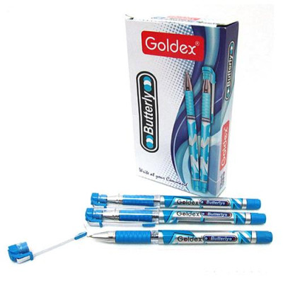 Ручка масляная GOLDEX 1271Blue Butterfly 0.7 мм синяя Купить Ручка масляная Goldex 1271 Blue Butterfly 0.7мм синяя Дом, сад, огород