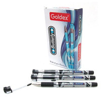 Ручка масляная Goldex 1271 Black Butterfly 0.7мм черная