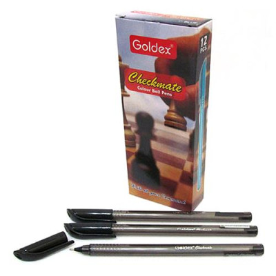 Ручка масляная GOLDEX 744-bk Checkmate 0.7 мм черная Купить Ручка масляная Goldex 744-bk Checkmate 0.7мм черная Дом, сад, огород