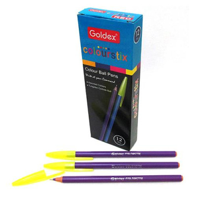 Купить Ручка масляная Goldex 932-vio Colorstix 1мм фиолетовая Дом, сад, огород
