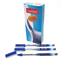 Ручка масляная Goldex 913-bl Grace 0.7мм синяя