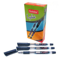 Ручка масляная Goldex 1262-bl Lyka 0.7мм синяя
