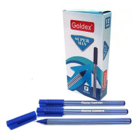 Ручка масляная Goldex 821-bl Superman 0.7мм синяя