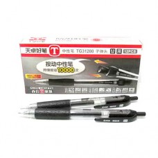Ручка гелевая Techjob TG312000BС автоматическая 0.5мм черная