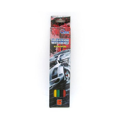 Набор цветных карандашей J.OTTEN 1051AA-6 Racing car" 6 цветов пластиковые Купить Набор цветных карандашей J.OTTEN 1051AA-6 Racing car пластик 6 цветов Дом, сад, огород
