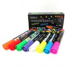 Купить Набор маркеров Shangle Window marker 5954 флюоресцентный меловой 8 цветов 8шт Дом, сад, огород