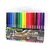 Набор фломастеров J.OTTEN 6816BB 18 Racing car 18 цветов