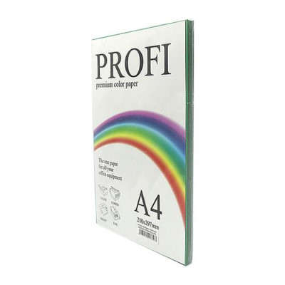 Купить Бумага офисная цветная Profi Intense Asparagus 41А А4 80г/м2 100 листов темно-зеленая Дом, сад, огород