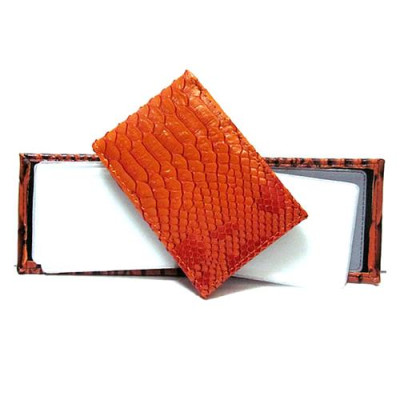 Купить Визитница горизонтальная Snake orange 32 карты Дом, сад, огород