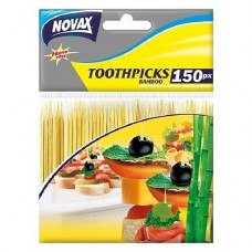 Зубочистки Бамбуковые Novax пакет 150шт