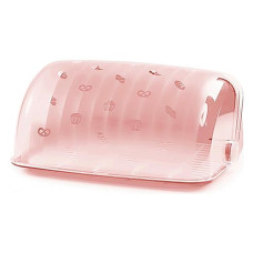 Купить Хлебница пластиковая Berossi Cake 345х273х164мм цвет нежно-розовый Беларусь Дом, сад, огород