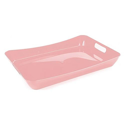 Поднос пластиковый Berossi Cake 422х282х52мм нежно-розовый Купить Поднос пластиковый Berossi Cake 422х282х52мм нежно-розовый Дом, сад, огород